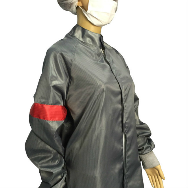Tailored Cleanroom Anti Static ESD Jumpsuit With Knitted Cuff
