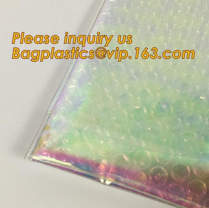 Cosmetic Slider Zip lockkk Bubble Bags Bubble Slide Pouch,Zip lockkk esd bubble bag bubble packaging wrap cosmetic pouch slide