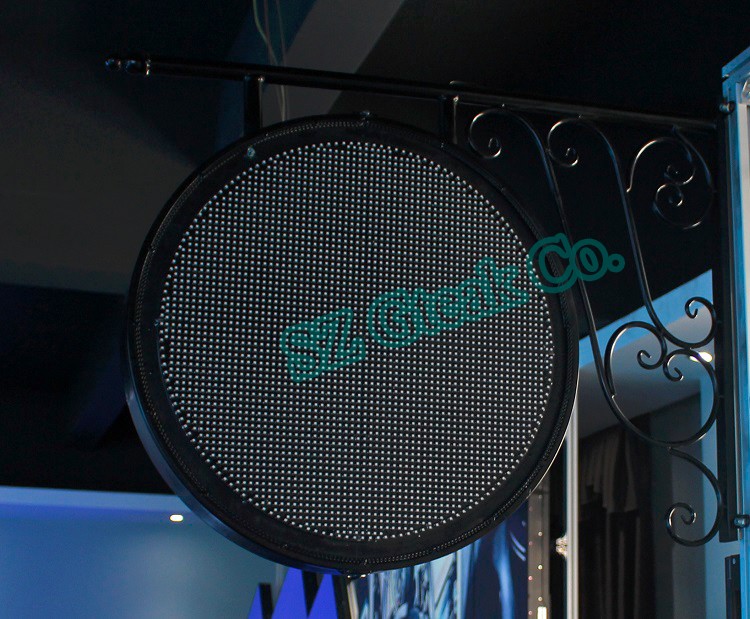 new products P8 round outdoor advertising led display screen prices for coffee shop
