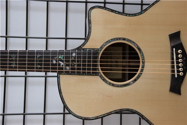 Acoustic guitar Tays 916 Solid Spruce Mother Of Pearl inlay with EQ Free Shipping