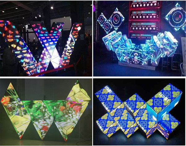 Gorgeous Various Shape Dj Booth LED Screen Adjustable Brightness Full Color