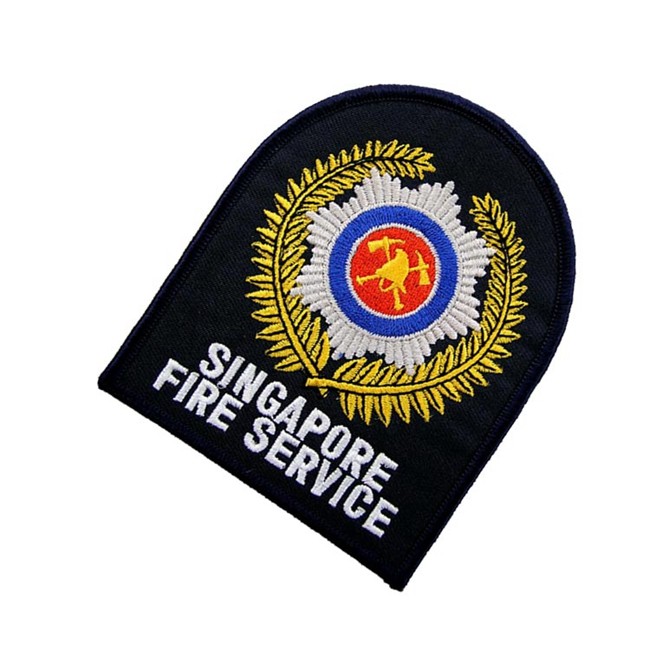 OEM 3D Fabric Chicago Fire Department Patches Iron On Backing