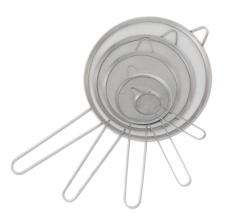 Multifunctional 0.005mm Wire 304 SUS Filter , Wire Mesh Colander For Soy Milk
