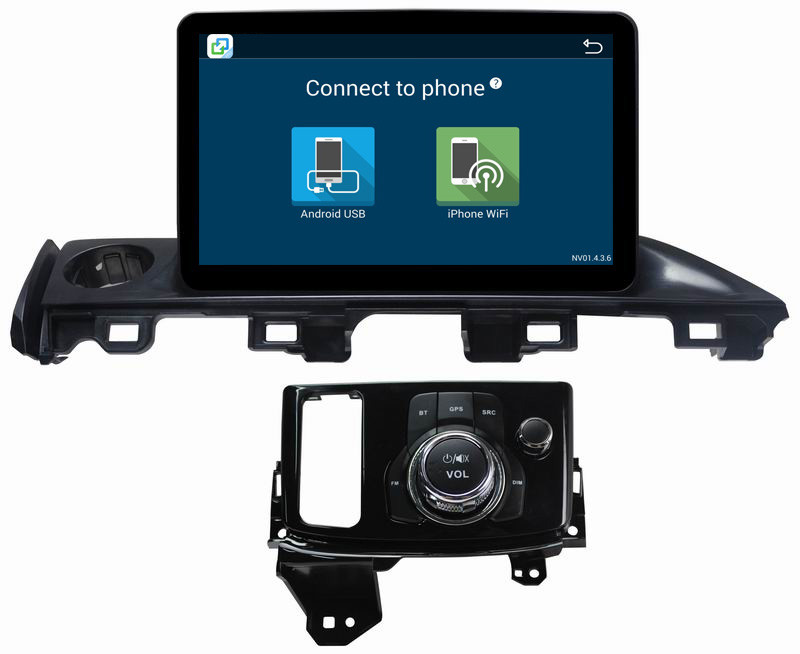 Ouchuangbo 9 inch digital screen stereo android 8.1 for Mazda Atlas 2017 with BT USB wifi SWC dual zone gps navi