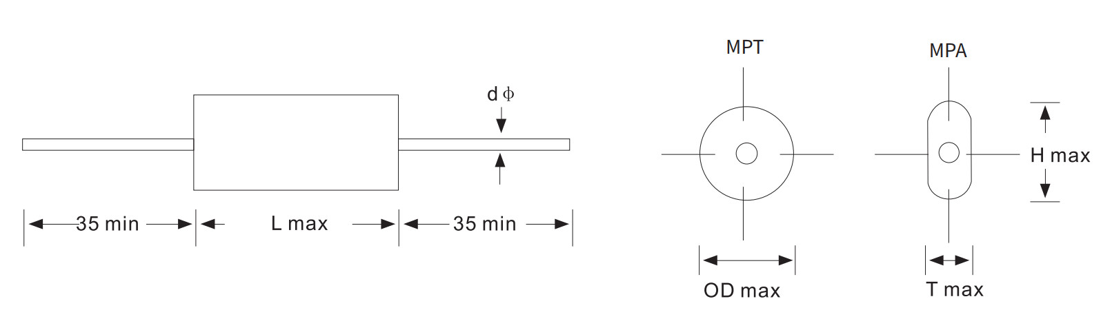 104nF Axial Audio Film Capacitor Metallized Polypropylene 630VDC CBB20