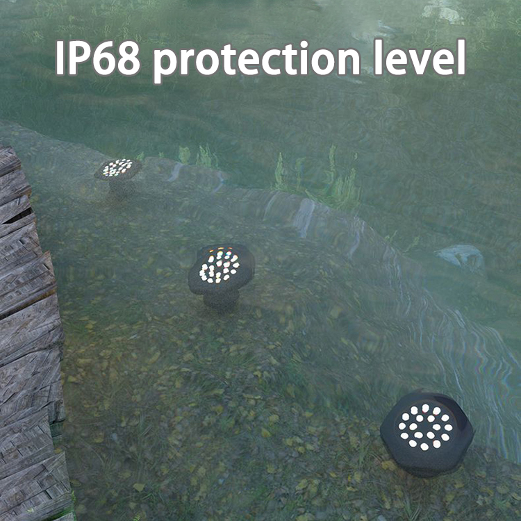 IP68 Outdoor Landscape LED Underwater Light Rgb Color Changing Solar Pond Lights