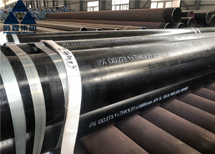 OD 273mm L 6000mm Welded Carbon Steel Pipe , Api 5l Gr B Pipe THK 9.27mm