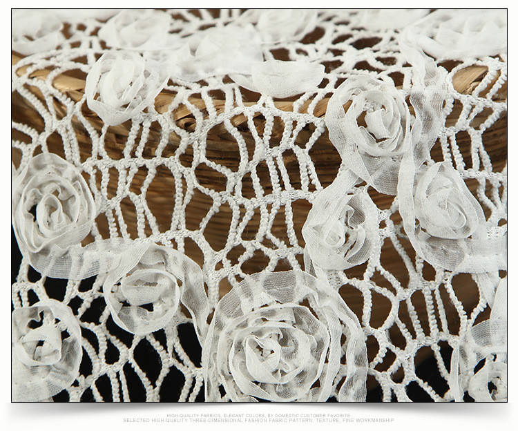2018 Summer Newest Style Rope Embroidery Fabric 140cm wide for wedding dress