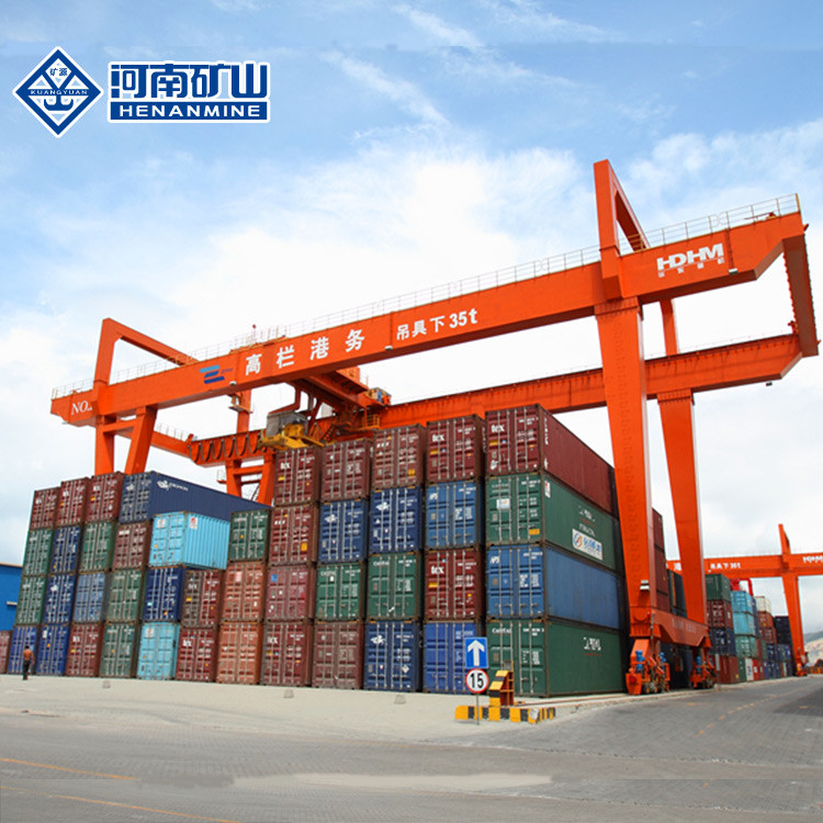 45 Tons Span 35m Rail Mounted Gantry Crane Used In Port for Lifting Containers