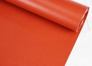 Buy cheap 860mm Silicone Coated Fiberglass , Thermal Insulation Silicone Fiberglass Fabric product
