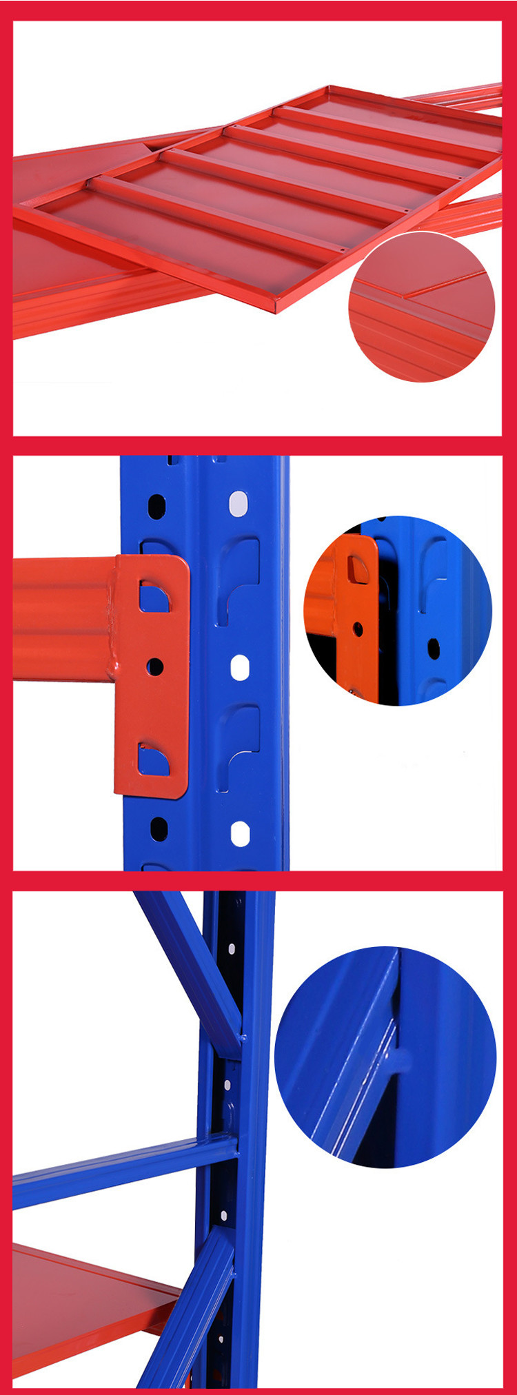 Customized Cold Rolled Steel Warehouse Storage Racks