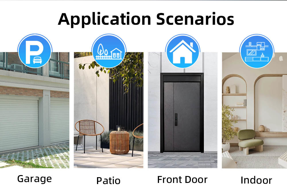 2.4Ghz WiFi Solar Security Camera 6MP Dual Lens 1200 Lumens 120W