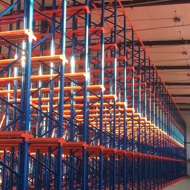 Cold Room Steel Heavy Duty Drive In Pallet Racking System Customized Depth
