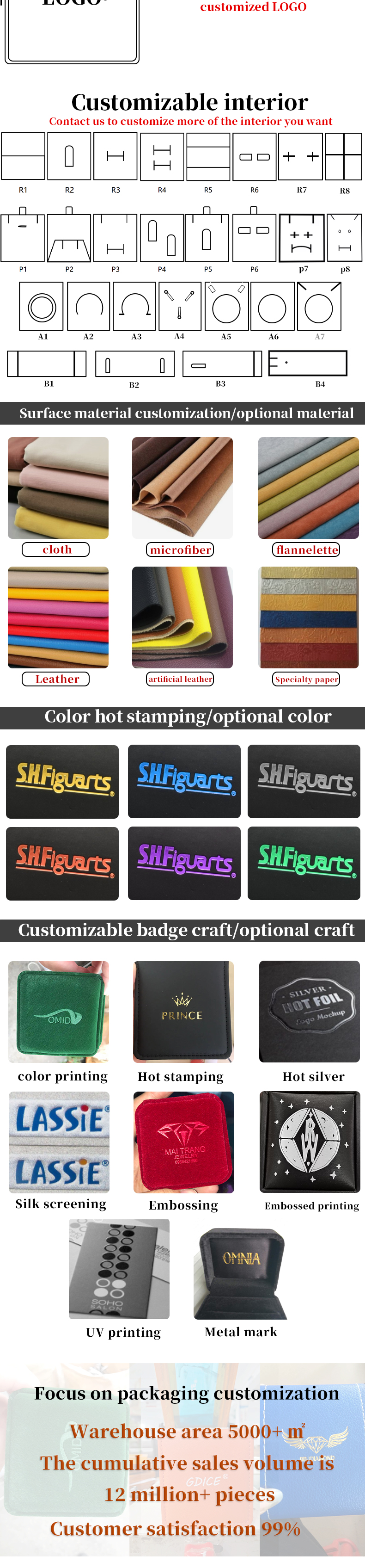 Luxury Storage Cardboard Paper Jewelry Gift Box With Pop Up Greeting Card