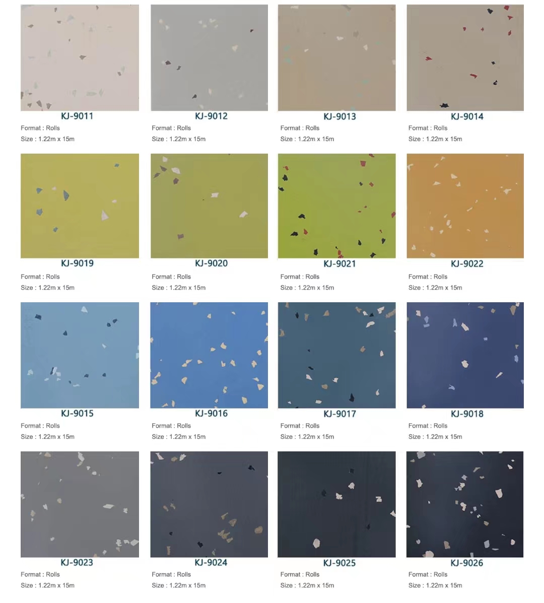 Fire Resistant High Density Rubber Flooring For School Airports Vinyl Flooring Roll