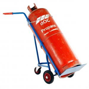 Buy cheap Powder Coating Propane Cylinder Trolley Oxygen Tank Carrier With Wheels product