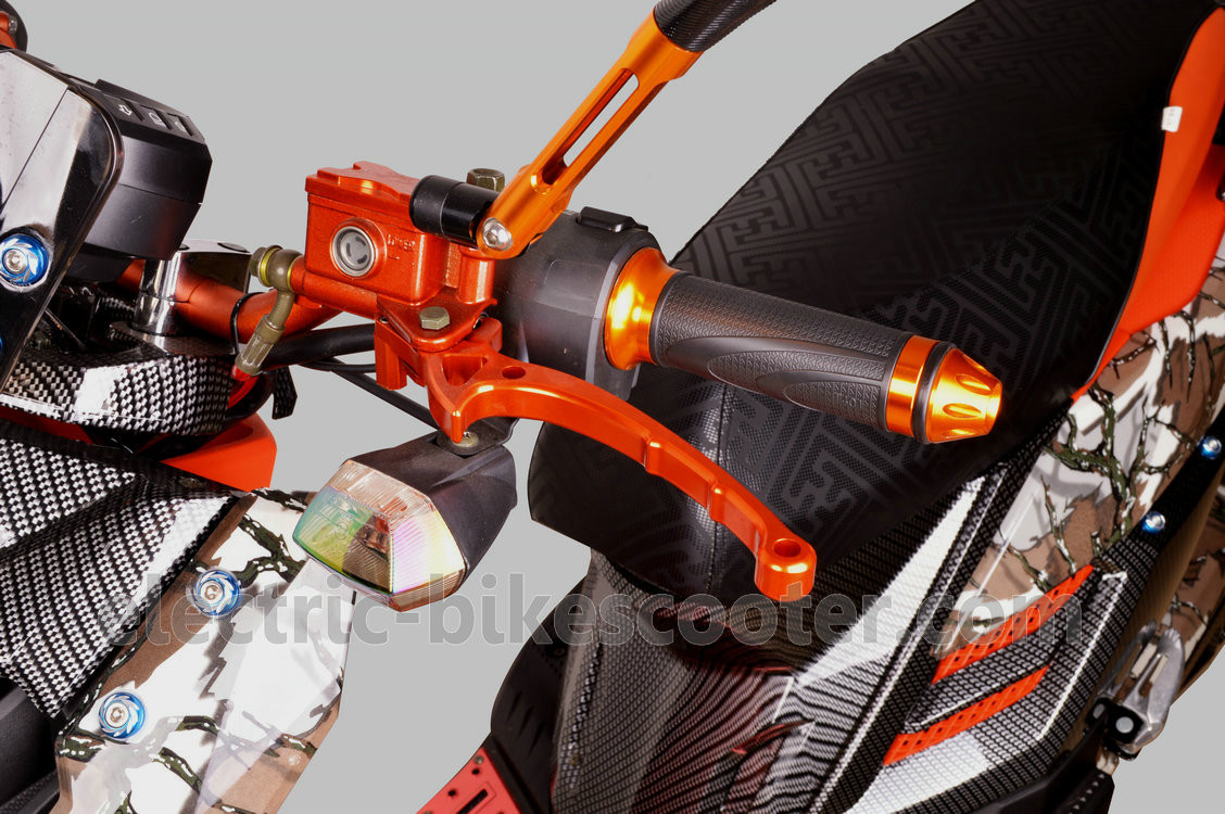 Two Wheels Electric Pedal Moped Scooter 55km/H 1000W 72V Battery