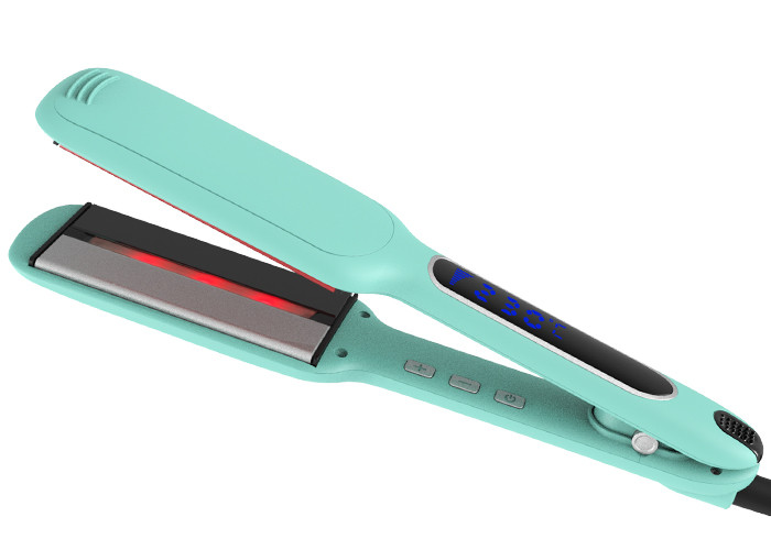 LCD Display Infrared Hair Straightener , 35W Hot Tools Professional Flat Iron