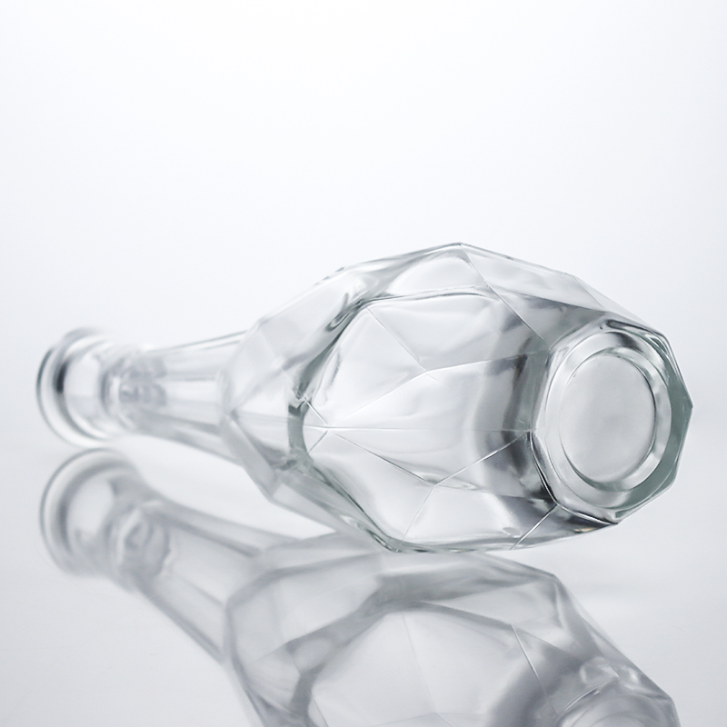 Wide Cork Round Glass Bottle for Brandy Gin Rum and Vodka Packaging Solution