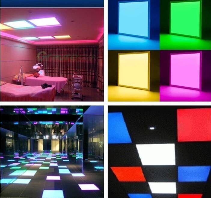 Rgb Led Recessed Panel Light , 60cm 24 Inch Color Changing Led Panel Light
