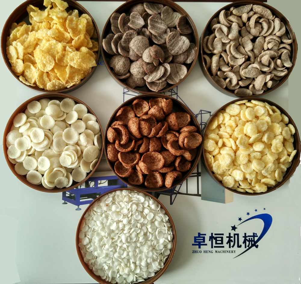 Corn Flakes Breakfast Cereal Making Machine with Provided Video Outgoing-Inspection