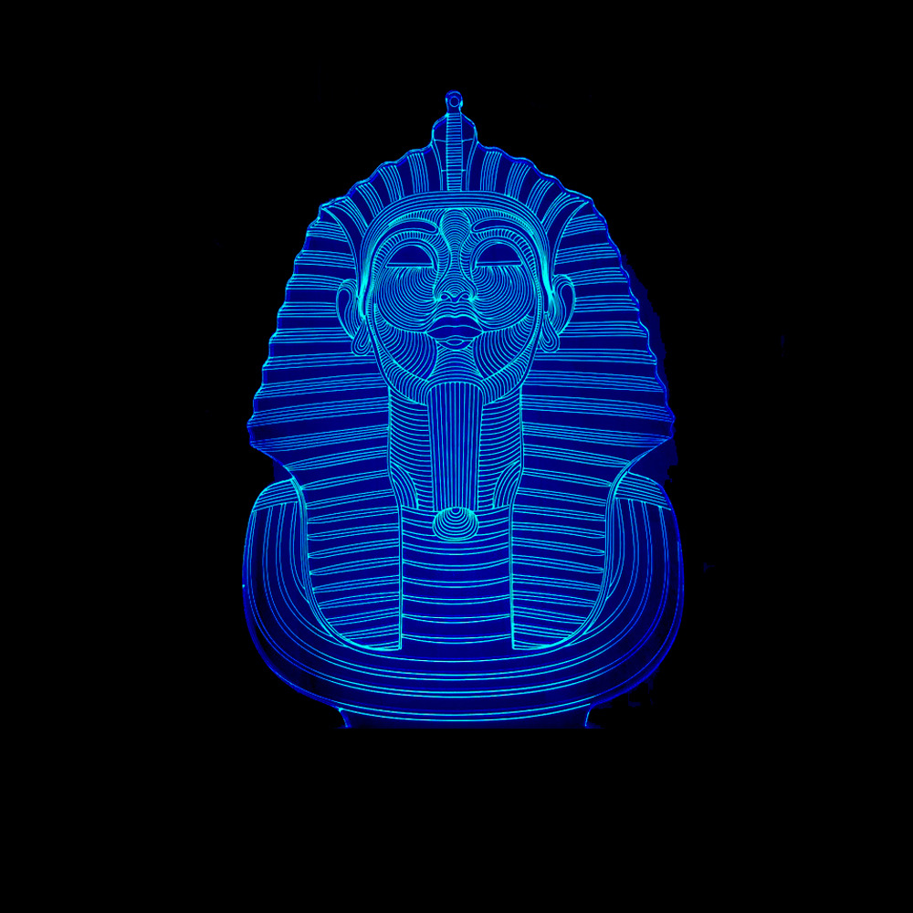 Custom OEM picture logo Sphinx Tourist attraction building 3D night Lights Colorful LED Vision Gift USB Lights