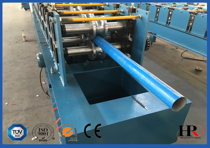 PLC Automatic Controlled Awning Tube Cold Roll Forming Machine With Flying Saw Cutting