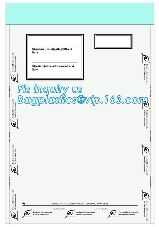 Security plastic bag with adhesive tape for cash, plastic money bag, Security Money Cash Bag For Airport/Bank and police