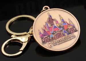 Buy cheap Custom metal keychain cultural tourism city logo building souvenir commemorative various DIY design keychain product