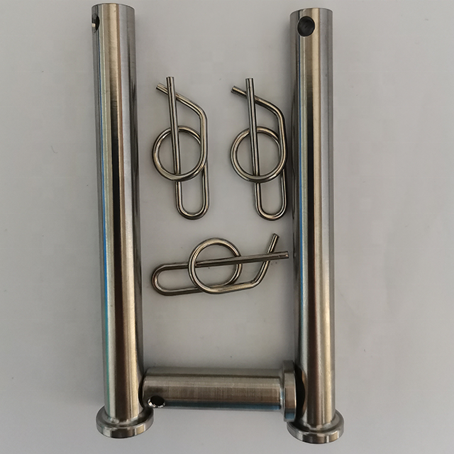 DIN Standard GR5 Grade Titanium Pin Kit for Jacobs Ladder 3/8 x 3.71 and 1/2 x 1.3 Clips included