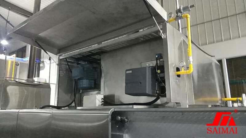 PLC Control ABB Motor Convection Tunnel Oven For Cookie Cracker Bread Rusk Cake