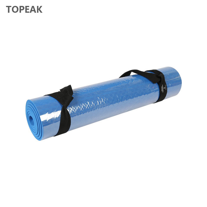 Double Layer Tpe Yoga Mat Safety 5mm 6mm 8mm 10mm Blue Yoga Rug Sheets