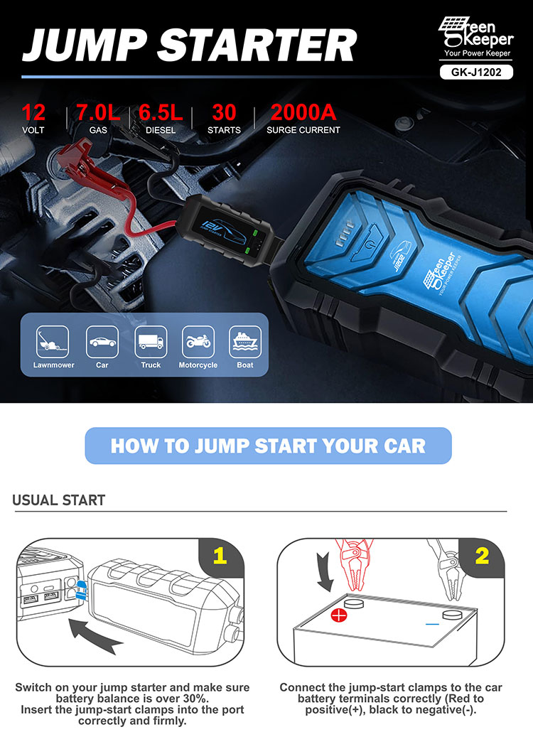Small Cars LCD Screen Car Jump Starter 16000mAh Portable Auto Powerbank Battery 1000A