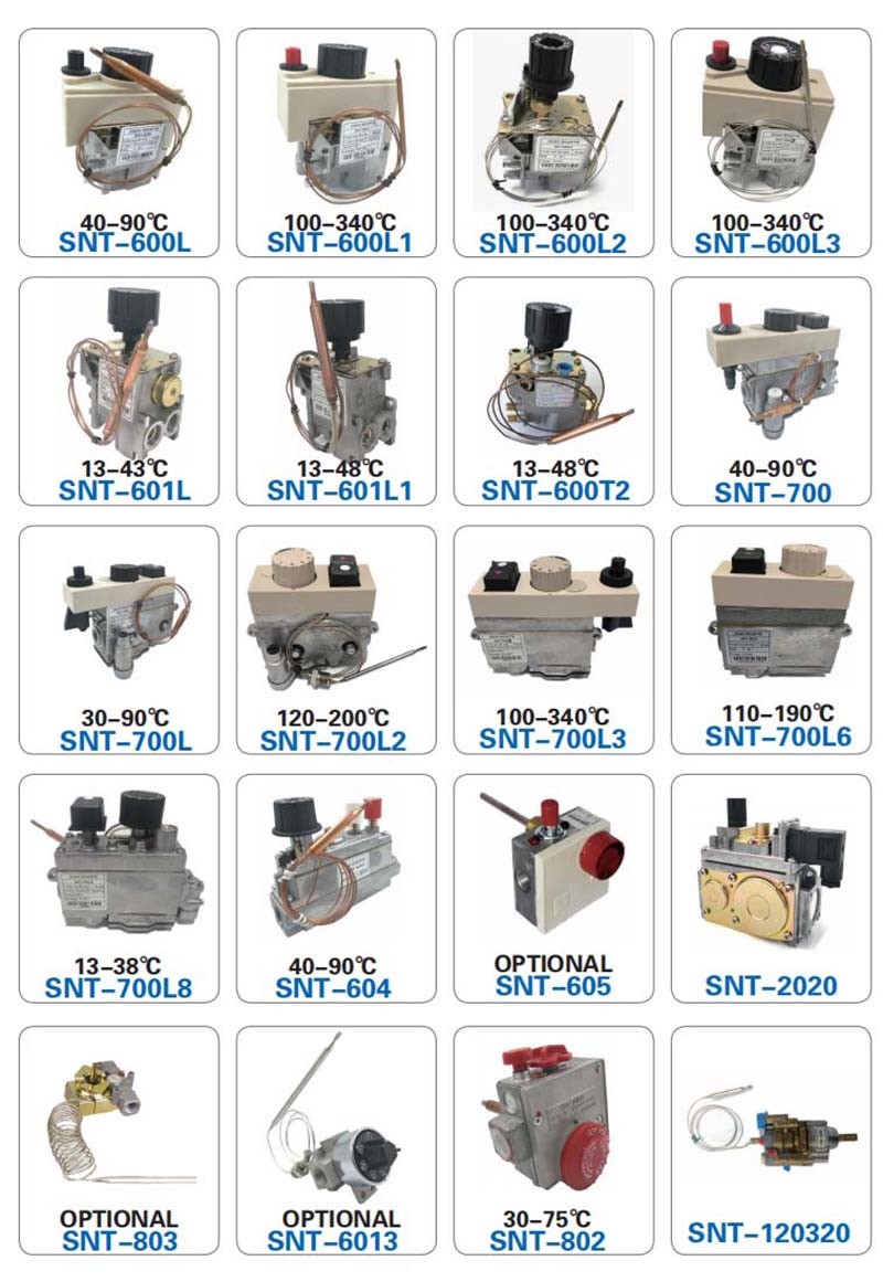 Gas Fireplace Safety Temperature Controller Thermostat Valve