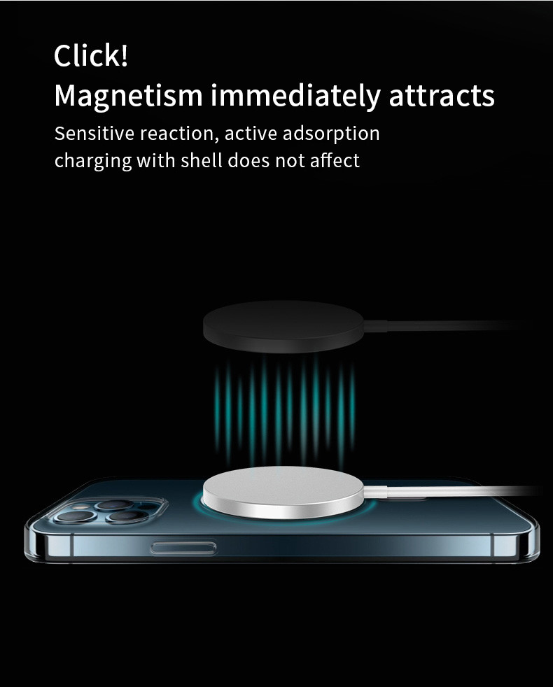 Type C Flat Magsafe Wireless Charger Charging Pad Compatible Iphone 13