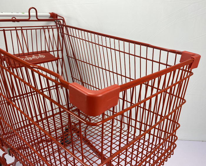 240L General store High Capacity Asian Type Steel Metal Shopping Trolley