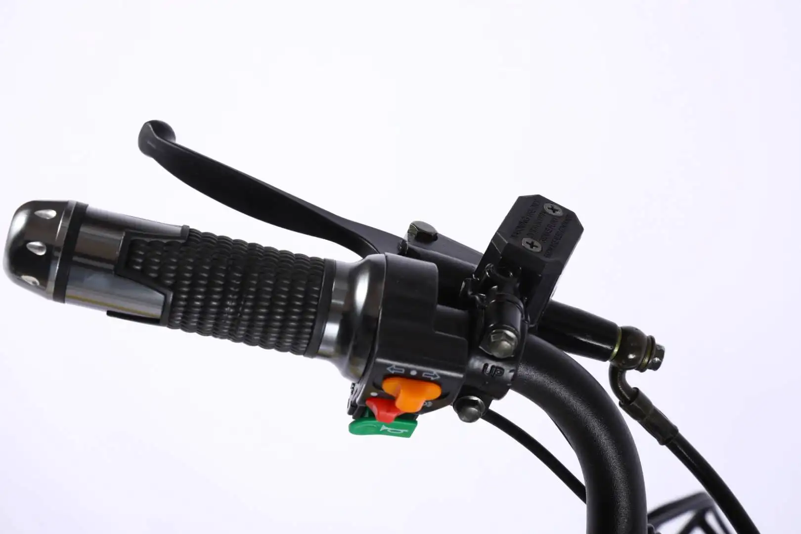 Full Suspension Electric Moped Scooter 48V 500W Front Disk And Rear Drum Brakes