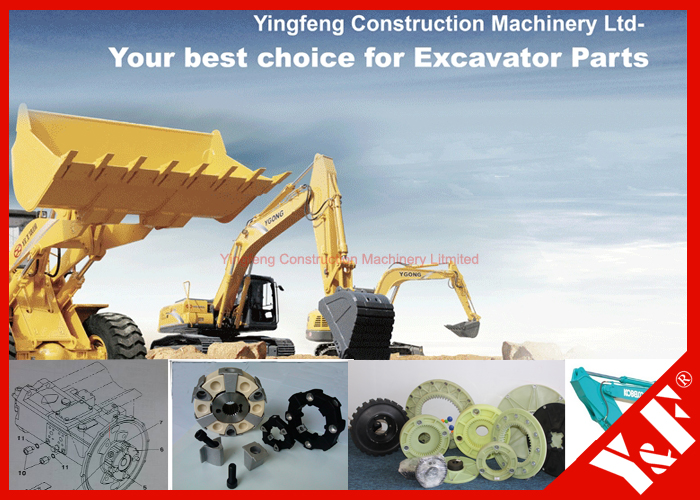Daewoo Doosan Excavator Engine Drive Coupling , Flywheel Mounting Hydraulic Pump Motor Coupling