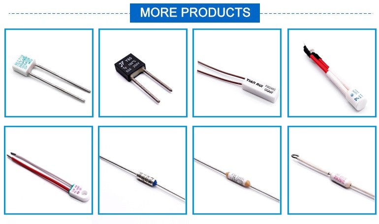 102C 115C 125C 130C 150C Square RH Thermal Fuse 10A 250V