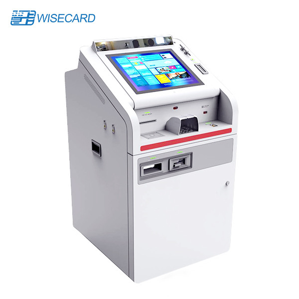 Floor Standing Smart Teller Machine , Commercial Bank ATM Cash Deposit Machine