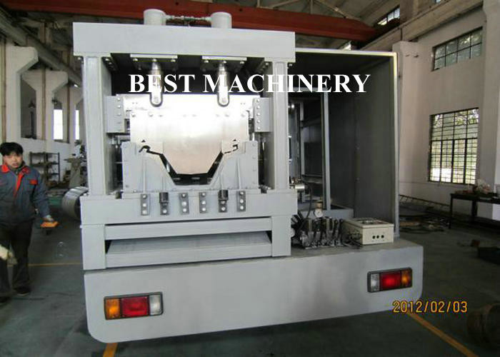 Trapezoid Long K Span Cold Roll Forming Machine For No Girder Curving Roofing Sheet