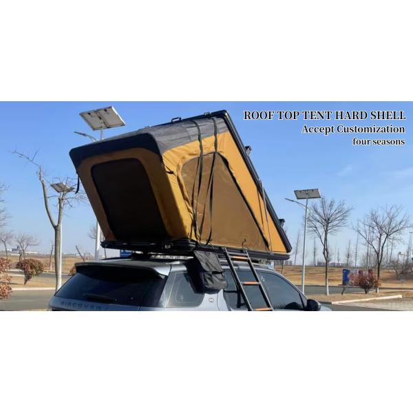 Aluminum Hard Shell Rooftop Tent 210x132x140cm 320G Polyester