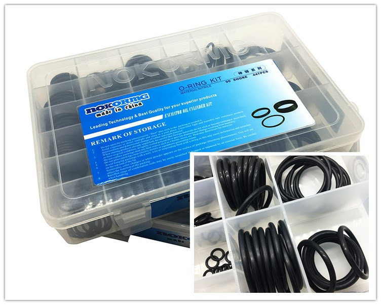 NBR O Ring Seal Kit KOBELCO Excavator Model 90 Shore Hardness