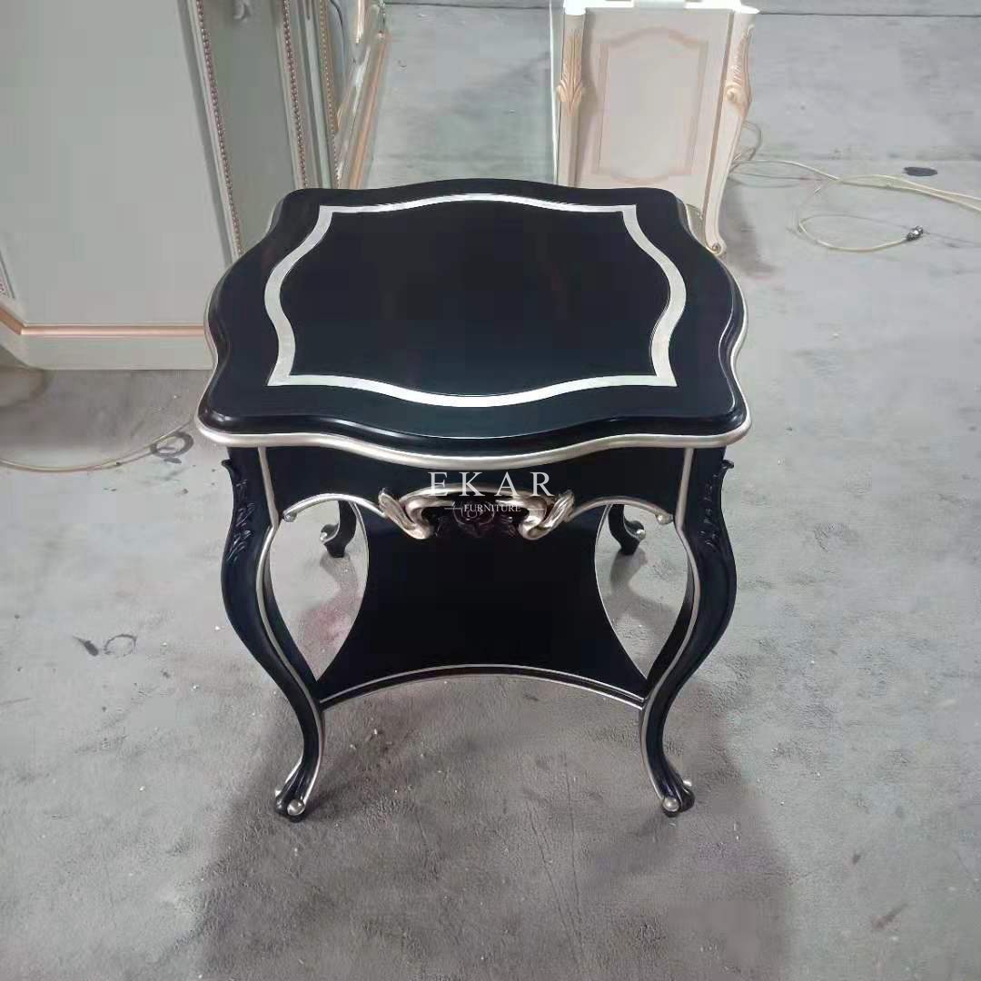 Antique Elegant Square Coffee Side Table Living Room Furniture
