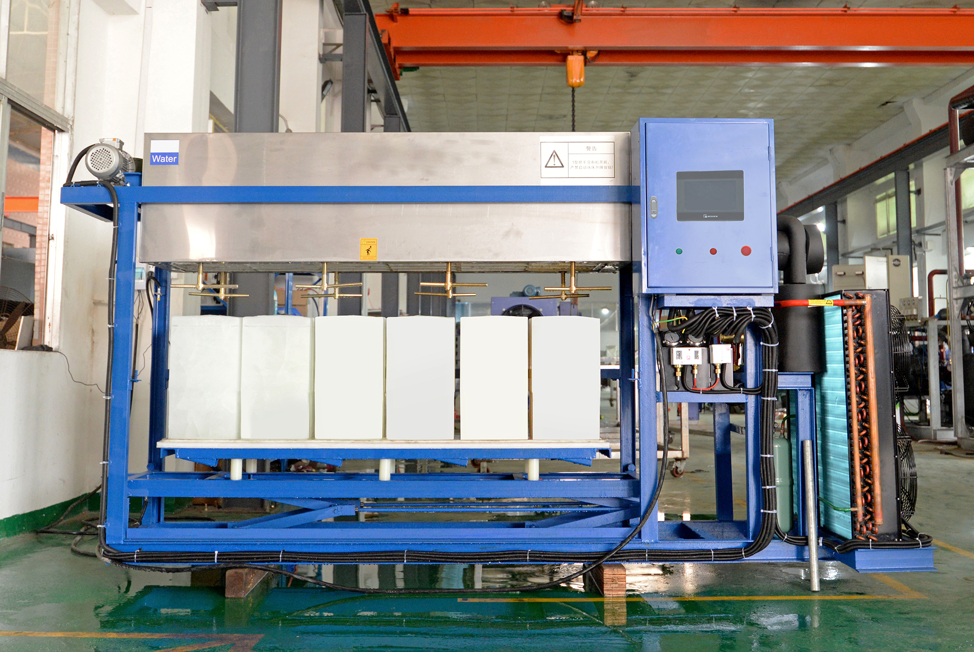 1000kg Industrial Ice Making Machine for Business R404a/ R22 Refrigerant 1 Ton Dry Ice Block Maker