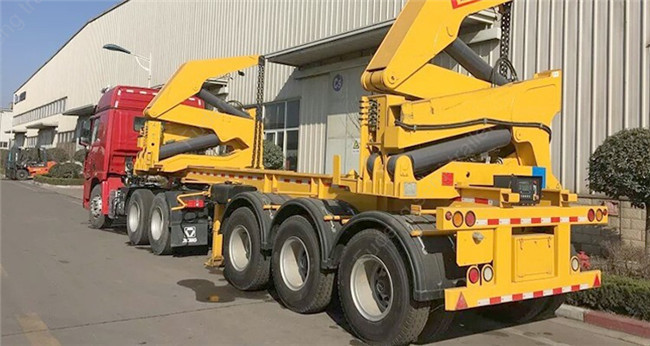40ft Side Loader Trailer Loading Capacity 40 Tons FUWA 13 Ton Axle