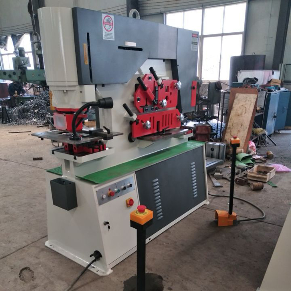 90 Ton Small Hydraulic Ironworker Q35y-20 Punching Shearing Machine Angle Iron Shear