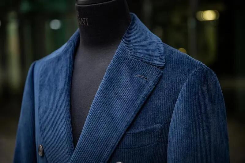 Men&prime;s Clothing Formal Corduroy Coat Designer Suit for Men