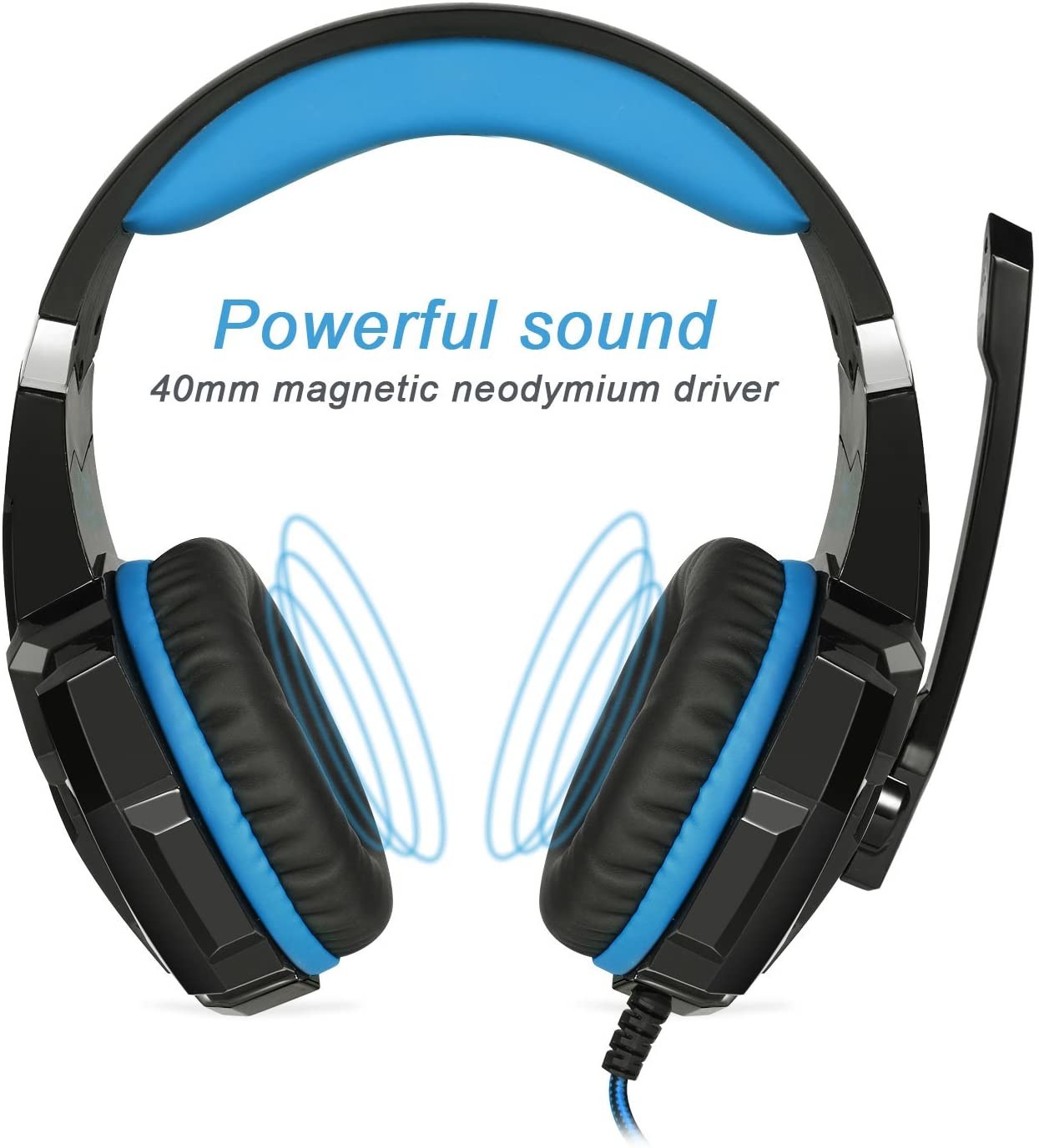 Deep Bass 50mm 117dB DC5V 3.5 Mm Gaming Headset