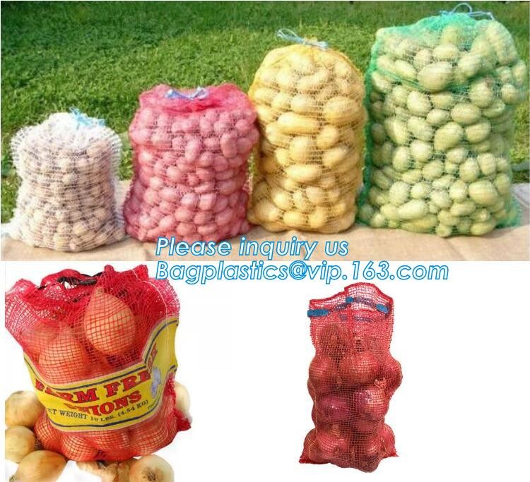 PE Knitted mesh bag and Raschel mesh bag,Factory Price Supply Plastic Pe Raschel Monifilament Date Mesh Net Bags, bageas